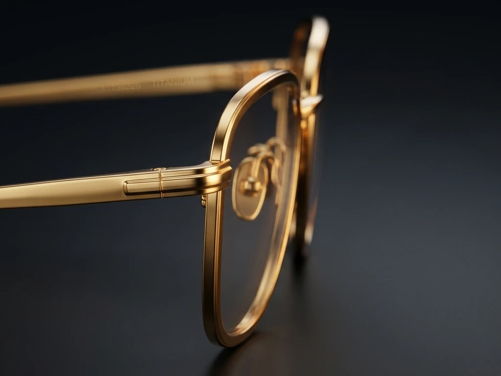 24K-gold-plated-titanium-optical-frame-with-ion-plating-finish 24K-gold-plated-titanium-optical-frame-with-ion-plating-finish